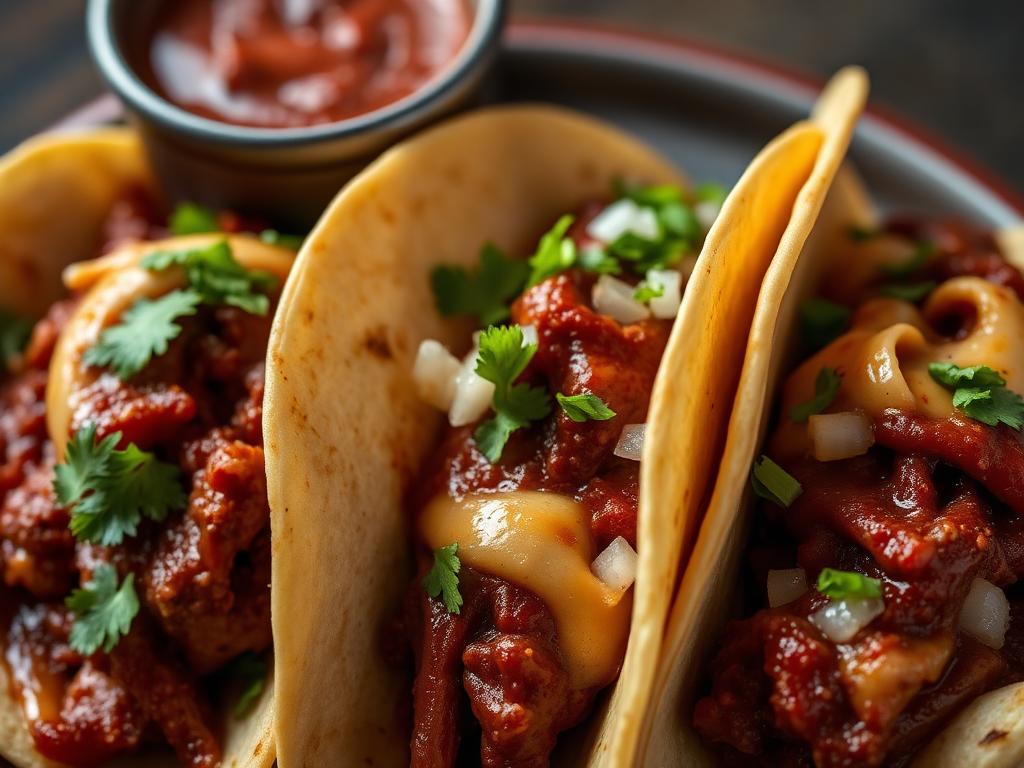 Tacos mexicanos con consomé